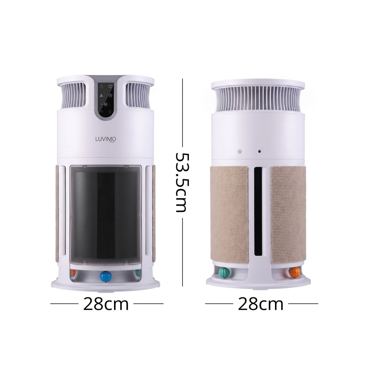 Alona.com.au Appliances > Aroma Diffusers & Humidifiers > Purifiers LUVIMO Pet Air Purifier H13 HEPA Smart Air Cleaner CADR 350 w/ Cat Toys for Home