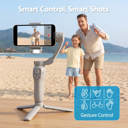 Alona.com.au Health & Beauty > Health & Wellbeing > Supports & Braces Devanti 3-Axis Handheld Gimbal Stabilizer for Smartphone & Tripod AI Tracking Fill Light