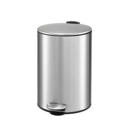 Alona.com.au Home & Garden > Kitchen Bins > Pedal Bins Cefito 12L Pedal Bin Rubbish Waste Bin Soft Close Lid Kitchen Bathroom Silver