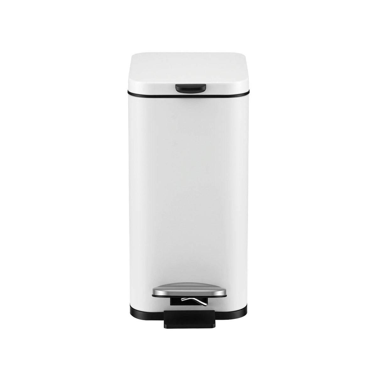 Alona.com.au Home & Garden > Kitchen Bins > Pedal Bins Cefito 5L Pedal Rubbish Bin Carbon Steel Rectangular Trash Can Removable Bucket White
