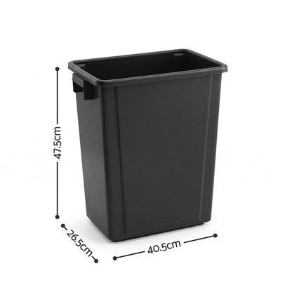 Alona.com.au Home & Garden > Kitchen Bins > Automatic Bins Cefito 35L Rubbish Bin Waste Dustbin Open Top Trash Can Kitchen Office Dark Grey