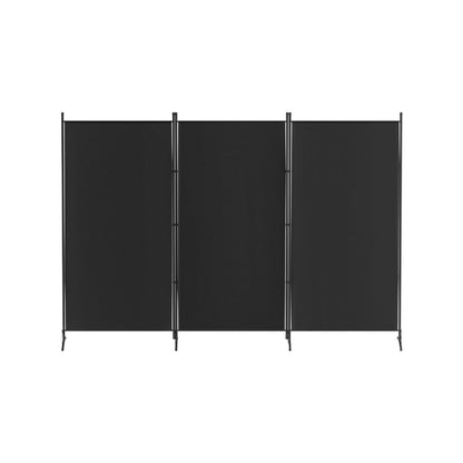 Artiss 3 Panel Room Divider Screen 260x180cm Fabric Black
