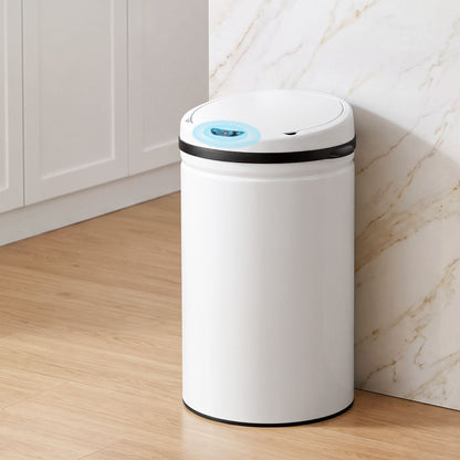 Devanti 30L Sensor Bin Automatic Touchless Trash Can Garbage Rubbish White