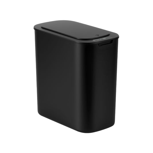 Alona.com.au Home & Garden > Kitchen Bins > Automatic Bins Devanti Automatic Trash Bin with Lid 11L Motion Sensor Kitchen Bin Touchless Garbage Can Modern Black Plastic Slim Rubbish Bin with Liner Holder for Kitchen, Home, Office