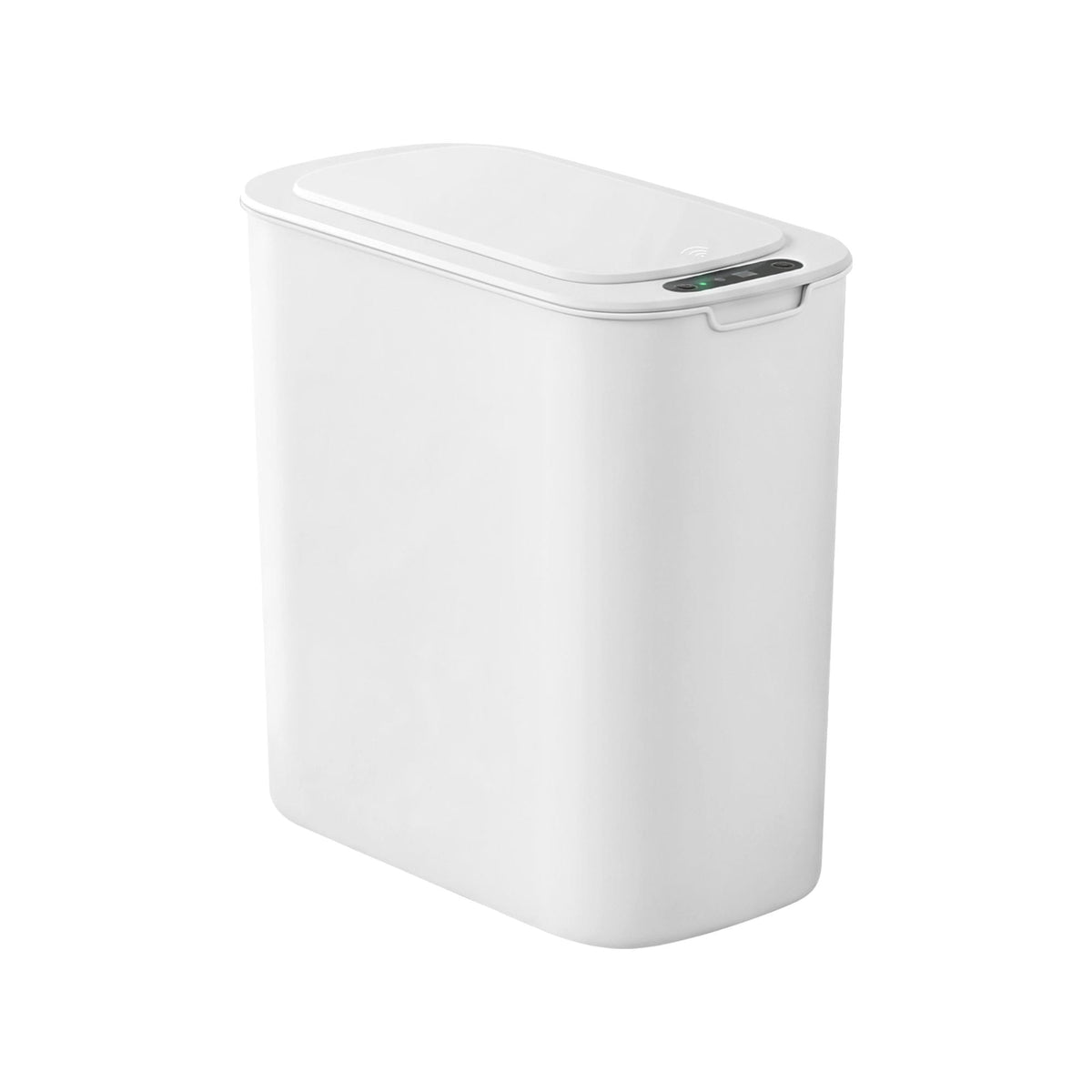 Alona.com.au Home & Garden > Kitchen Bins > Automatic Bins Devanti Automatic Trash Bin with Lid 11L Motion Sensor Kitchen Bin Touchless Garbage Can Modern White Plastic Slim Rubbish Bin with Liner Holder for Kitchen, Home, Office