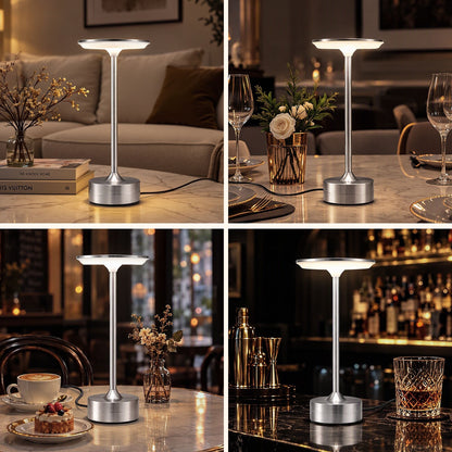 Alona.com.au Home & Garden > Lighting > Table Lamps Artiss Silver Touch Table Lamp, Warm to Cool White LED, Dimmable 3000-6000K 24 LEDs, Type-C