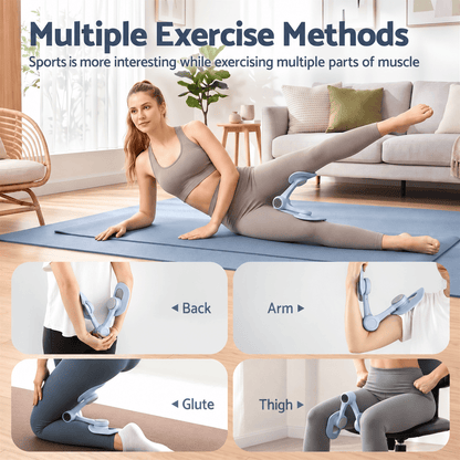 Alona.com.au Sports & Fitness > Exercise, Gym & Fitness > Gym Equipment & Accessories Everfit Thigh Master Pelvic Floor Muscle Exercise Trainer Devices for Women Blue