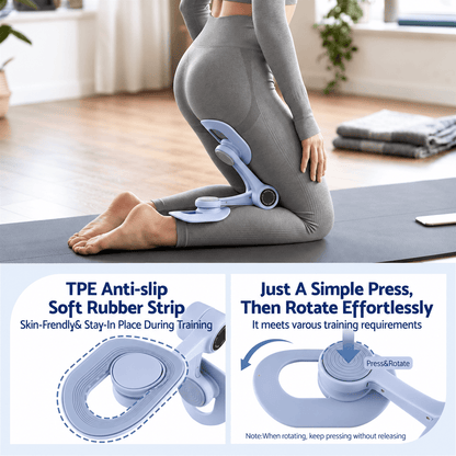 Alona.com.au Sports & Fitness > Exercise, Gym & Fitness > Gym Equipment & Accessories Everfit Thigh Master Pelvic Floor Muscle Exercise Trainer Devices for Women Blue