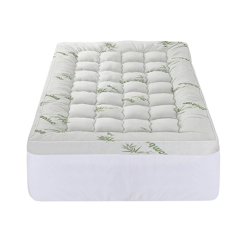 Giselle Mattress Topper 11cm Pillowtop toppers Bamboo King Single