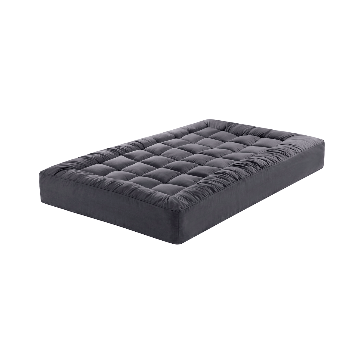 Giselle Furniture > Mattresses > Mattress Toppers Giselle Bedding Bamboo Charcoal Filling Pillowtop Topper 1000GSM 5cm Thick Pillowtop Pad for Back Pain Relief Washable with 45cm Deep Pocket King Single