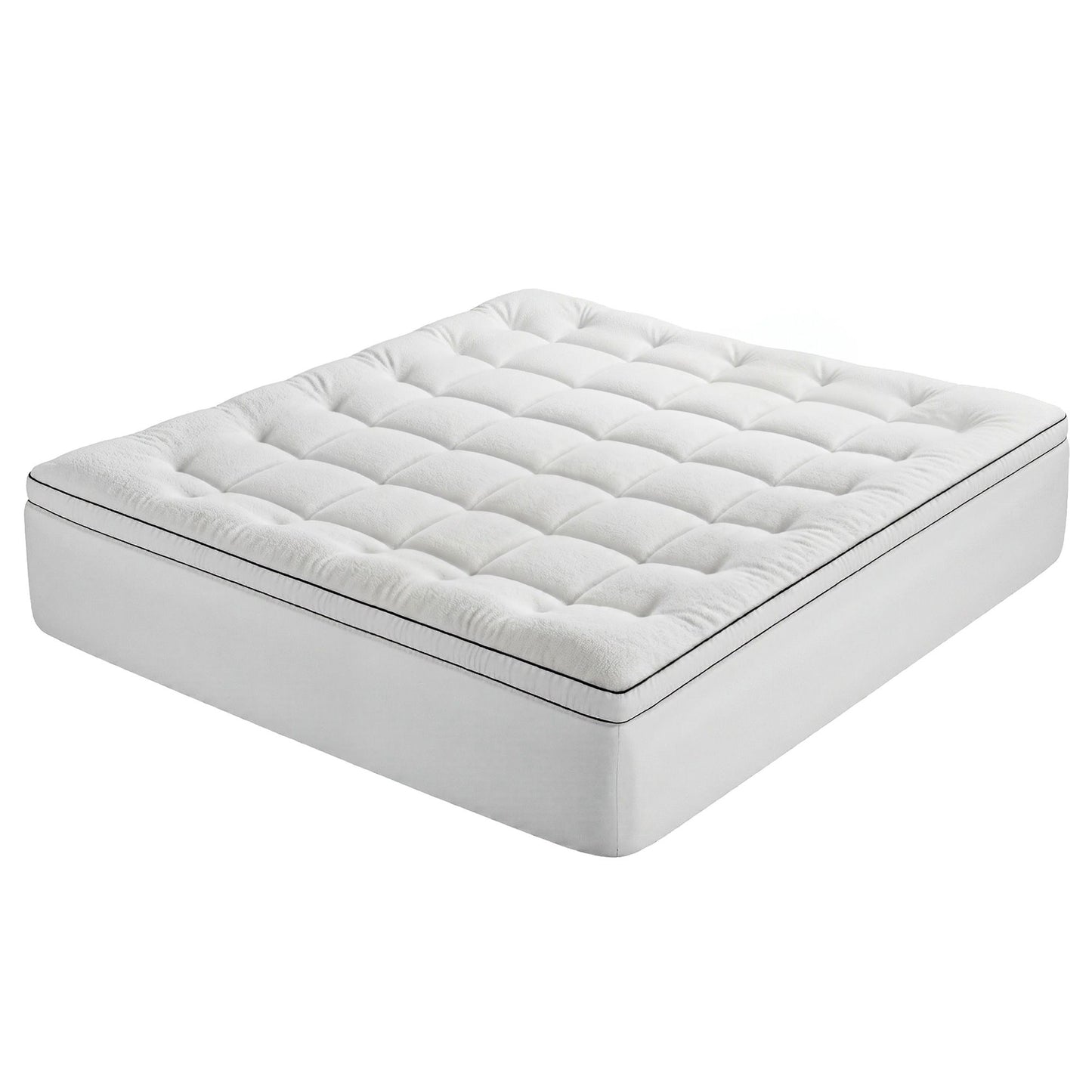 Giselle Bedding King Mattress Topper 5cm Coral Fleece
