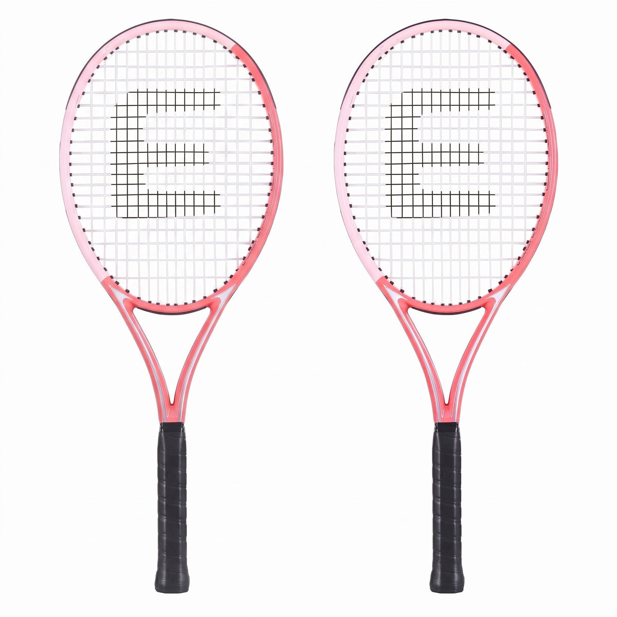 Alona.com.au Sports & Fitness > Racquet Sports > Tennis Everfit Tennis Racket Set 2 Pack 27 Inch Lightweight Cushioned Grip for Adults Pink