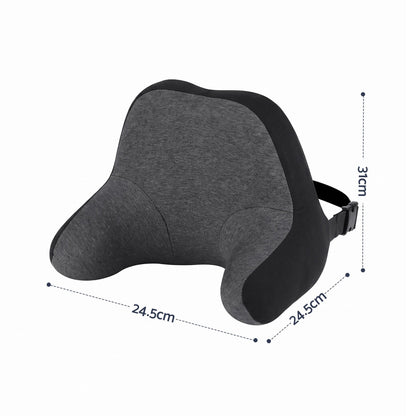 Alona.com.au Home & Garden > Bedding > Pillows Wanderlite Travel Neck Pillow Portable for Airplane Memory Foam with Eyemask Earplugs Black