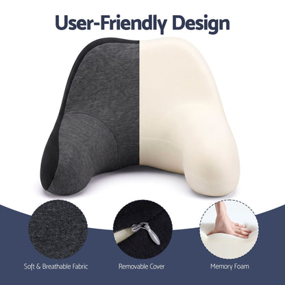 Alona.com.au Home & Garden > Bedding > Pillows Wanderlite Travel Neck Pillow Portable for Airplane Memory Foam with Eyemask Earplugs Black