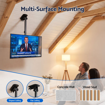Alona.com.au Appliances > TV > TVs & Accessories Artiss Ceiling TV Mount 23-55 Inch Flip Down Folding VESA 400x400 Height Adjustable Swivel