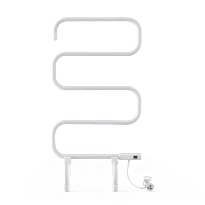Devanti Heated Towel Rail Freestanding Wall Mounted S-Shape Electric Warmer Rack