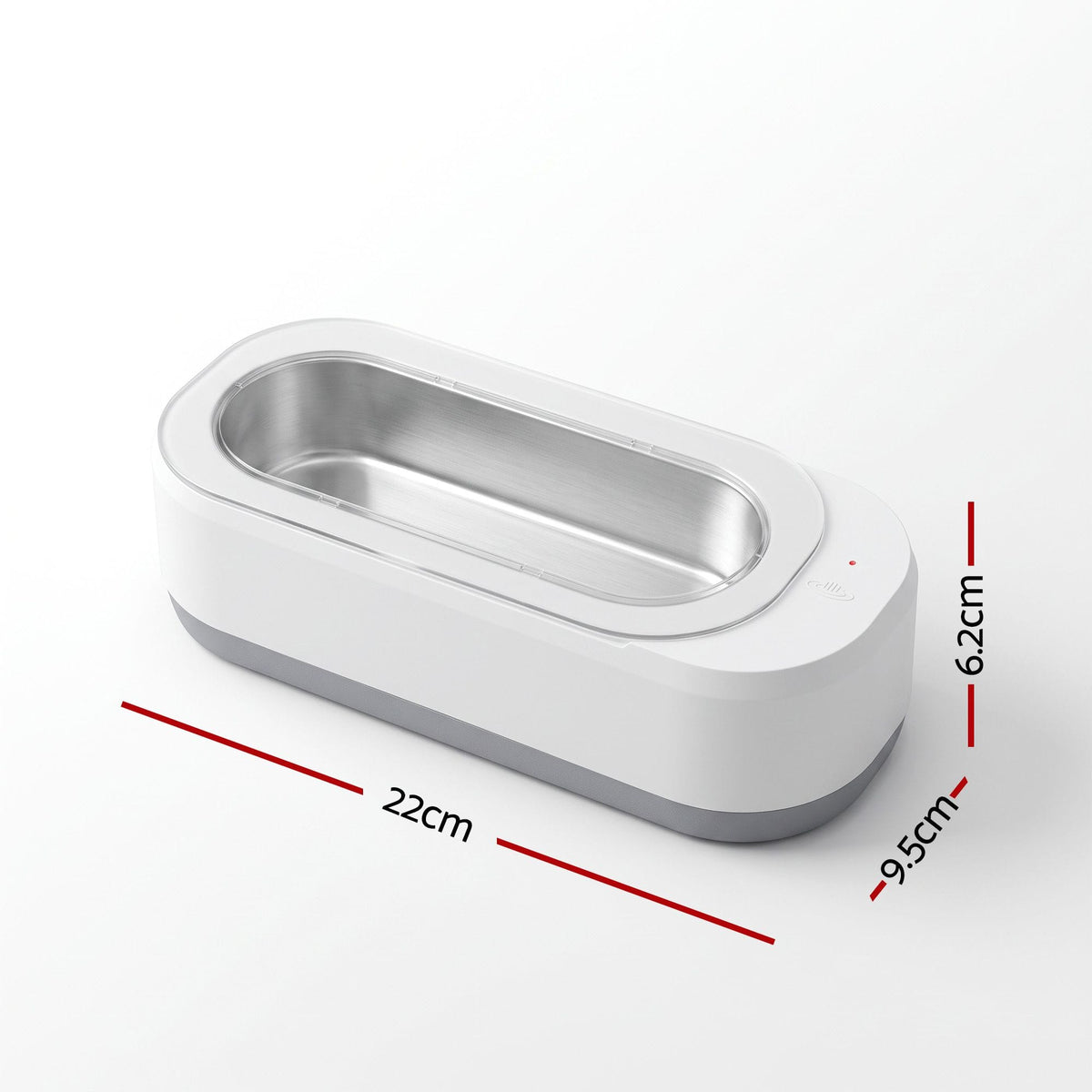 Alona.com.au Appliances > Other Cleaning Appliances > Jewellery Cleaners Devanti Ultrasonic Jewellery Cleaner 46kHz 400ml Cleaning Machine with Stainless Steel Tank White