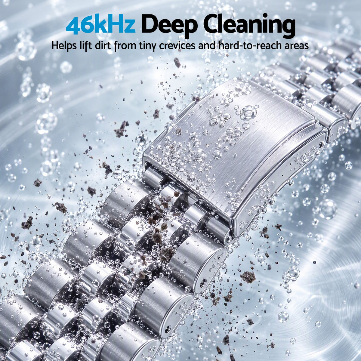 Alona.com.au Appliances > Other Cleaning Appliances > Jewellery Cleaners Devanti Ultrasonic Jewellery Cleaner 46kHz 400ml Cleaning Machine with Stainless Steel Tank White
