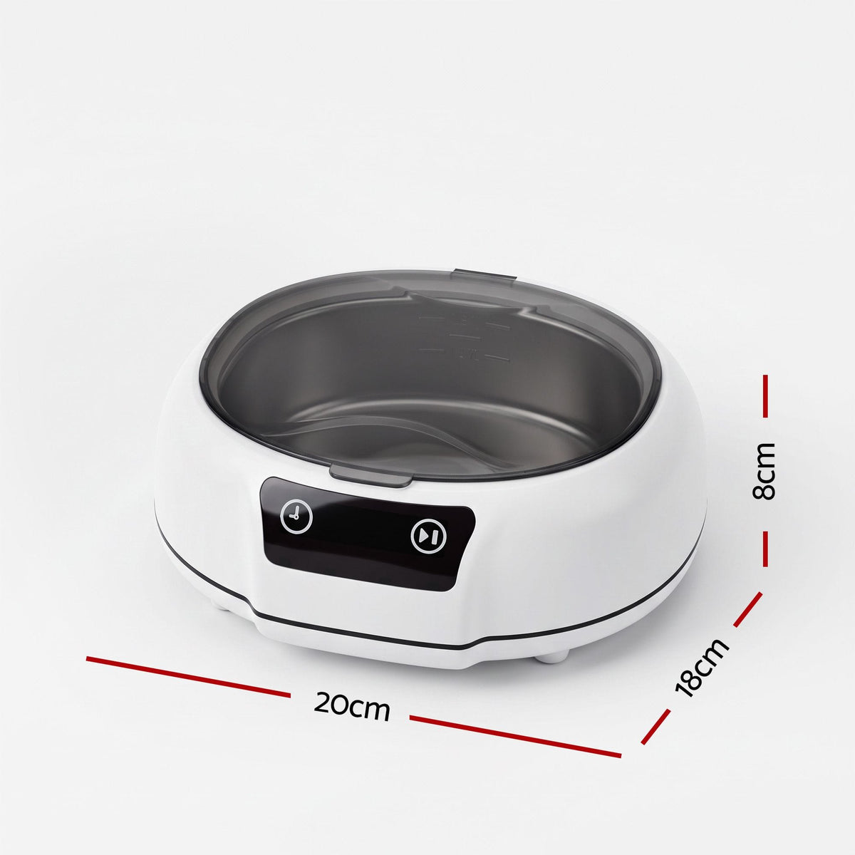 Alona.com.au Appliances > Other Cleaning Appliances > Jewellery Cleaners Devanti Ultrasonic Cleaner 700mL 48kHz Jewellery Cleaning Machine with Stainless Steel Tank White
