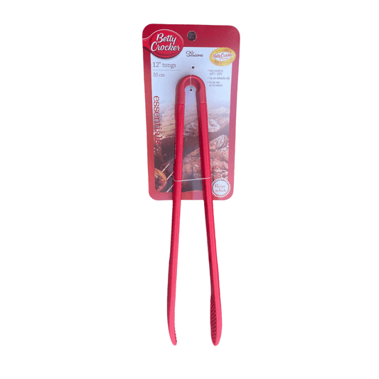 Betty Crocker Very Long Silicone Tongs 30CM Kitchen Clip Food Cooking Serving