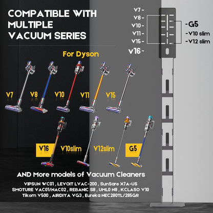 Alona.com.au Appliances > Vacuum Cleaners > Vacuum Cleaner Accessories Mershine Vacuum Stand for Dyson V16 G5 V15 V11 V10 V8 V7 V6, Carbon Steel Cordless Vacuum Holder