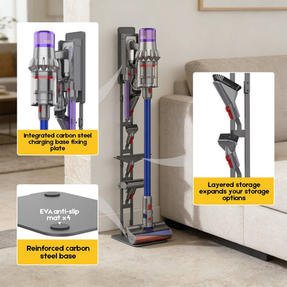Alona.com.au Appliances > Vacuum Cleaners > Vacuum Cleaner Accessories Mershine Vacuum Stand for Dyson V16 G5 V15 V11 V10 V8 V7 V6, Carbon Steel Cordless Vacuum Holder