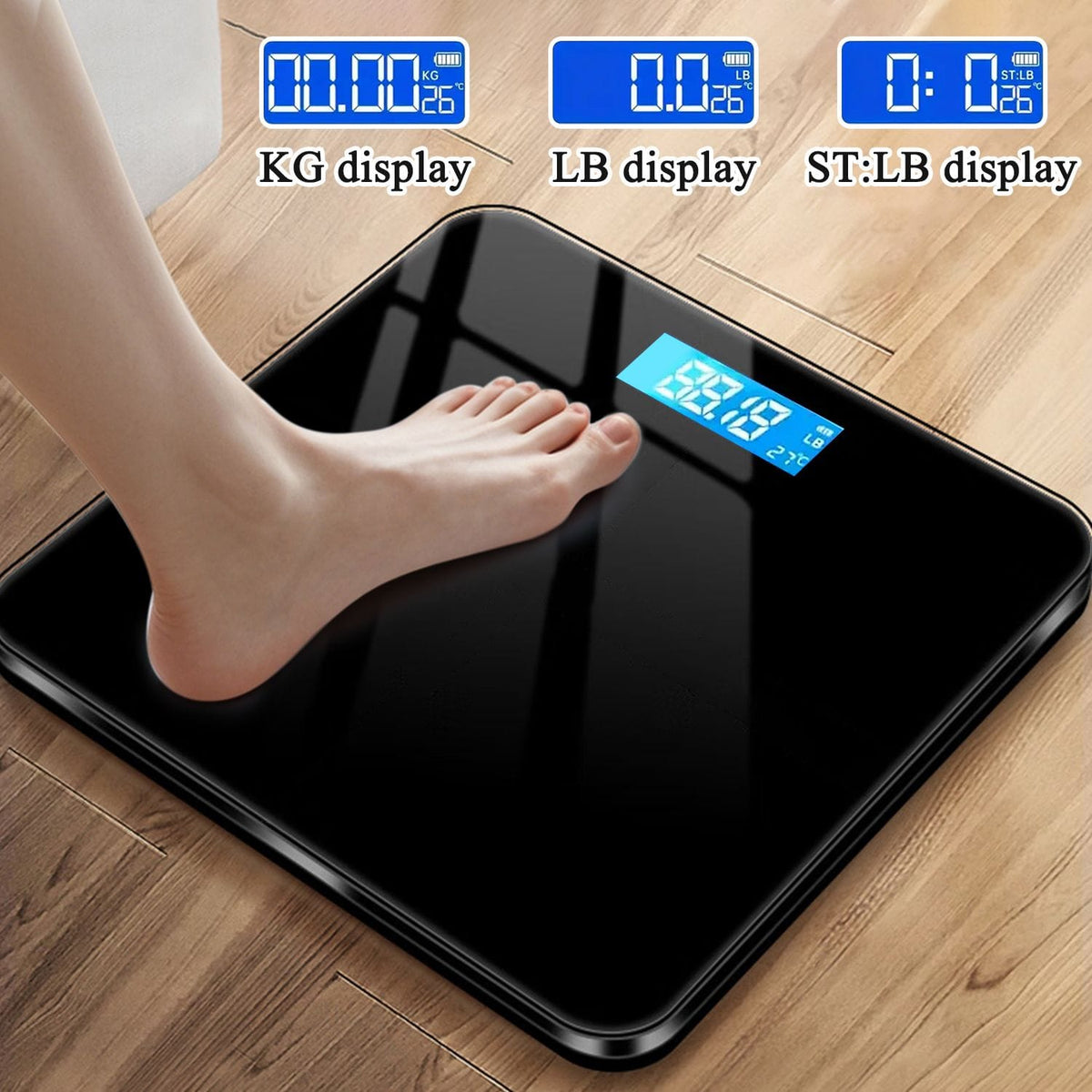 Alona.com.au Home & Garden > Scales > Bathroom Scales 396-pound Weight Scale, Electronic Scale, Bathroom Scale, Personal Scale, High-precision Weight Scale, With LCD High-definition Display And Temperature Display (switchable KG/LB Units) Large Platform, Durable And Safe, Suitable For Various Scenarios