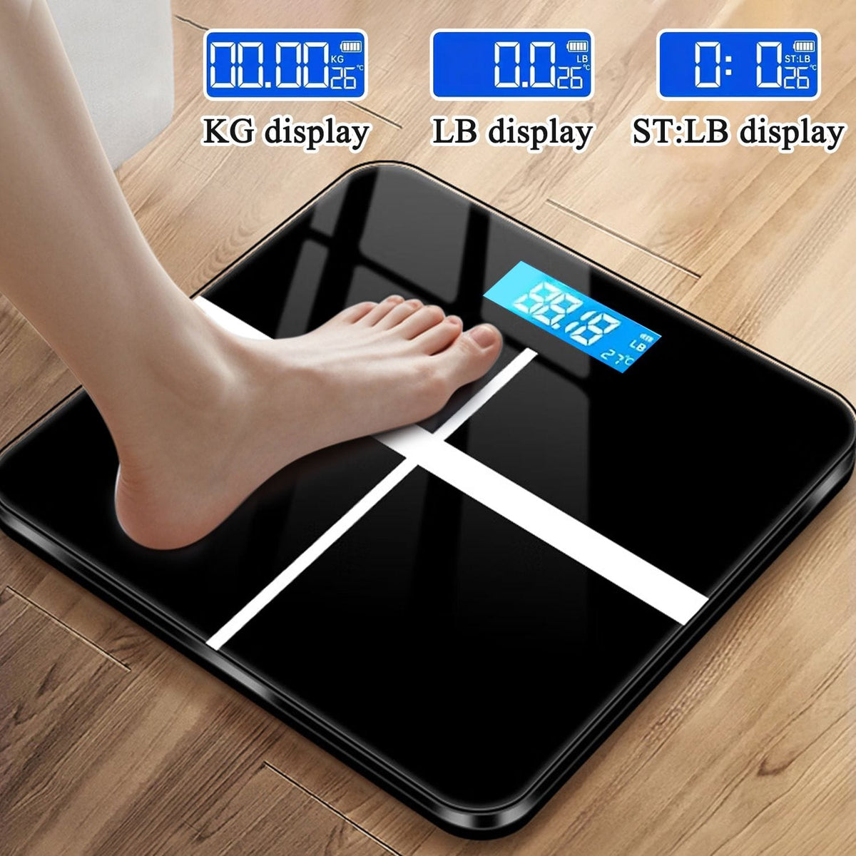 Alona.com.au Home & Garden > Scales > Bathroom Scales 396-pound Weight Scale, Electronic Scale, Bathroom Scale, Personal Scale, High-precision Weight Scale, With LCD High-definition Display And Temperature Display (switchable KG/LB Units) Large Platform, Durable And Safe, Suitable For Various Scenarios