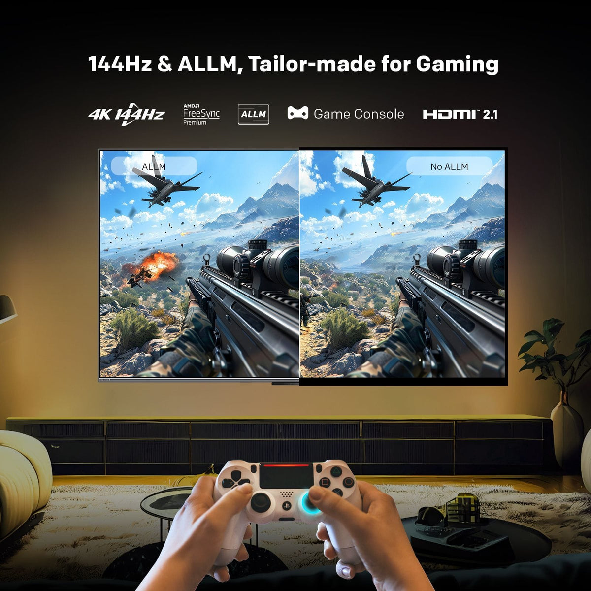 Alona.com.au Appliances > TV > TVs & Accessories SKYWORTH 55" MagicSound Google TV, 144Hz UHD QLED+, 2.1.2 Sound, Built-in Subwoofer, Dolby Vision+Atmos, Eyecare TV, Find-my remote, Q7700G