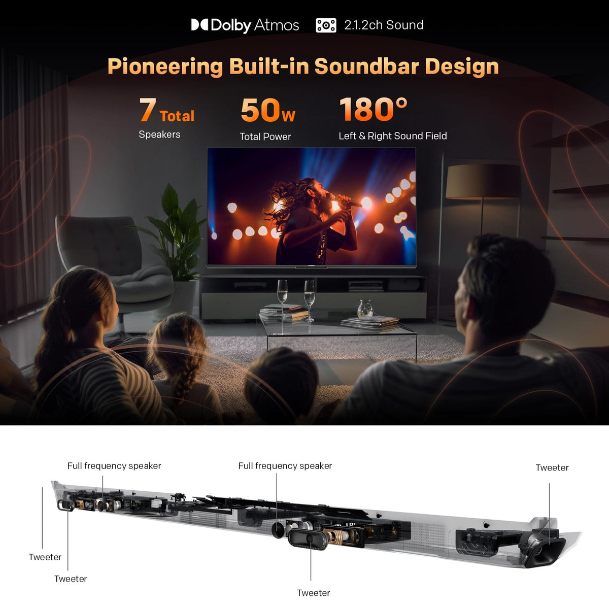 Alona.com.au Appliances > TV > TVs & Accessories SKYWORTH 55" X8700G MagicSound Google TV, 144Hz UHD QD-Mini LED, 2.1.2 Sound, Built-in Subwoofer, Dolby Vision+Atmos, Gaming TV, Find-My Remote