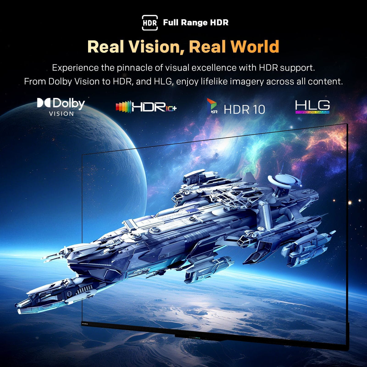 SKYWORTH 65X6600H QD-Mini LED 4K Smart TV, Matte Anti-Glare Display, 120Hz Turbo Mode, AI 4K Upscaling, AI Color Enhancement，Google TV, Dolby Atmos+Dolby Vision, 30W Speakers，HDMI2.1