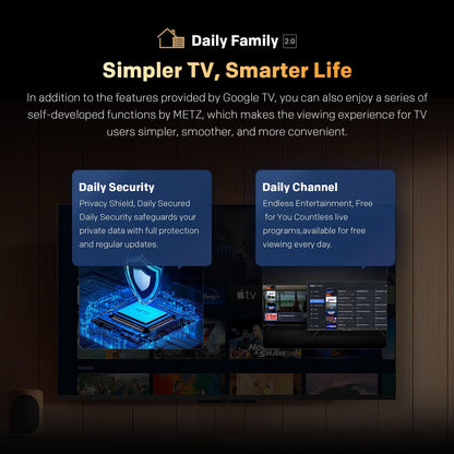 Alona.com.au Appliances > TV > TVs & Accessories SKYWORTH G3F 43" 4K UHD Smart Google TV with HDR 10,Voice Control,Screen Cast,HDMI 2.1,MEMC, AI Engine,Eye Care featrues,Low Blue Light,DBX-tv Audio,Text Scaling,Smart Features,Energy-Saving