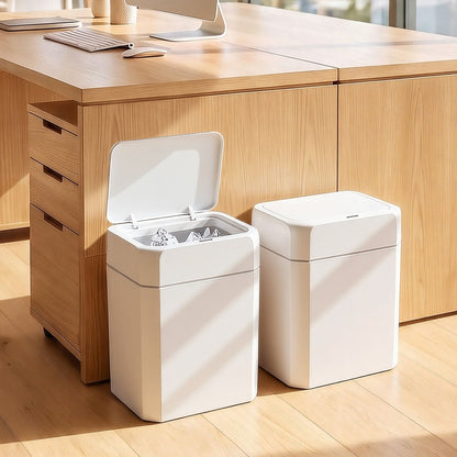 Alona.com.au Home & Garden > Kitchen Bins > Automatic Bins Artiss Rubbish Bin 12L 2-Pack Sensor Kitchen Automatic Motion Touchless White