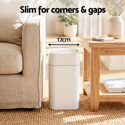 Alona.com.au Home & Garden > Kitchen Bins > Automatic Bins Artiss Rubbish Bin 12L 2-Pack Sensor Kitchen Automatic Motion Touchless White