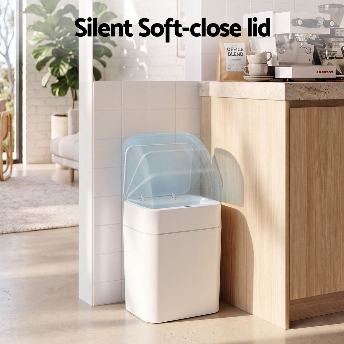 Alona.com.au Home & Garden > Kitchen Bins > Automatic Bins Artiss Rubbish Bin 12L 2-Pack Sensor Kitchen Automatic Motion Touchless White