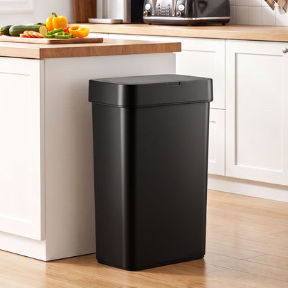 Alona.com.au Home & Garden > Kitchen Bins > Automatic Bins Artiss Rubbish Bin 50L Sensor Kitchen Automatic Motion Plastic Touchless Black