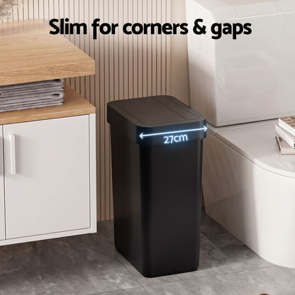 Alona.com.au Home & Garden > Kitchen Bins > Automatic Bins Artiss Rubbish Bin 50L Sensor Kitchen Automatic Motion Plastic Touchless Black
