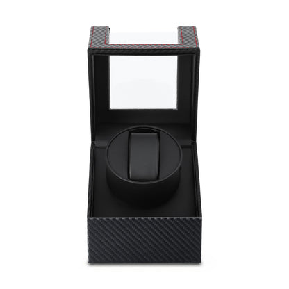 Embellir Watch Winder Box Automatic Single Quiet Carbon Fibre Black