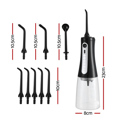 Devanti Cordless Water Flosser Dental Oral Irrigator Black