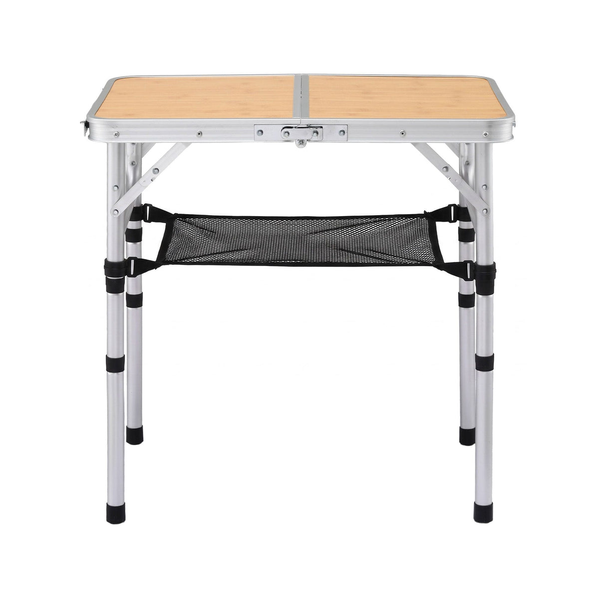 Alona.com.au Outdoor Recreation > Camping > Camp Furniture Weisshorn Folding Camping Table Adjustable Aluminium 60 x 40 cm Wood Grain