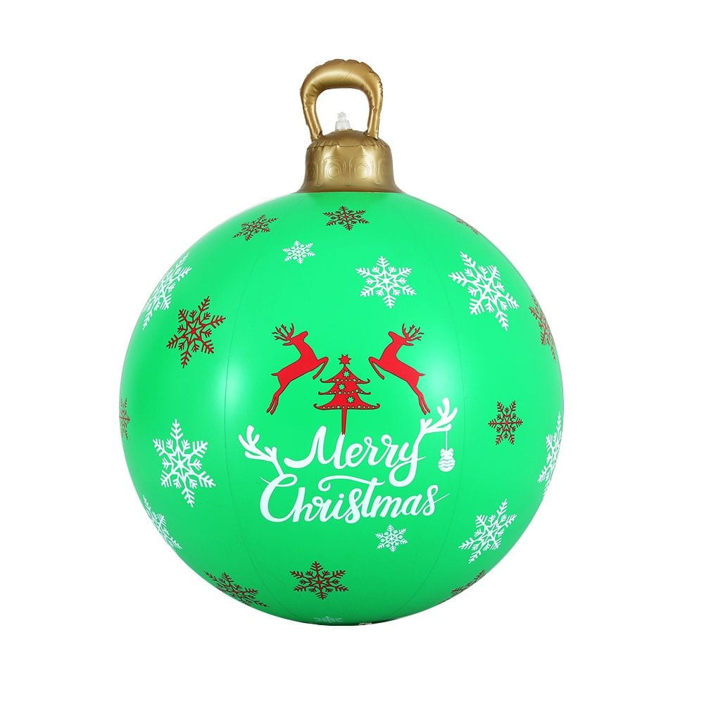 Jingle Jollys Occasions > Christmas > Christmas Decorations Jingle Jollys Christmas Inflatable Ball Bauble 60cm Outdoor Decoration Green