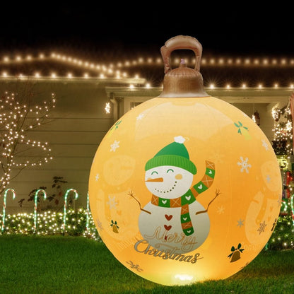 Jingle Jollys Occasions > Christmas > Christmas Decorations Jingle Jollys Christmas Inflatable Ball 60cm Led Illuminated Snowman Xmas Decor