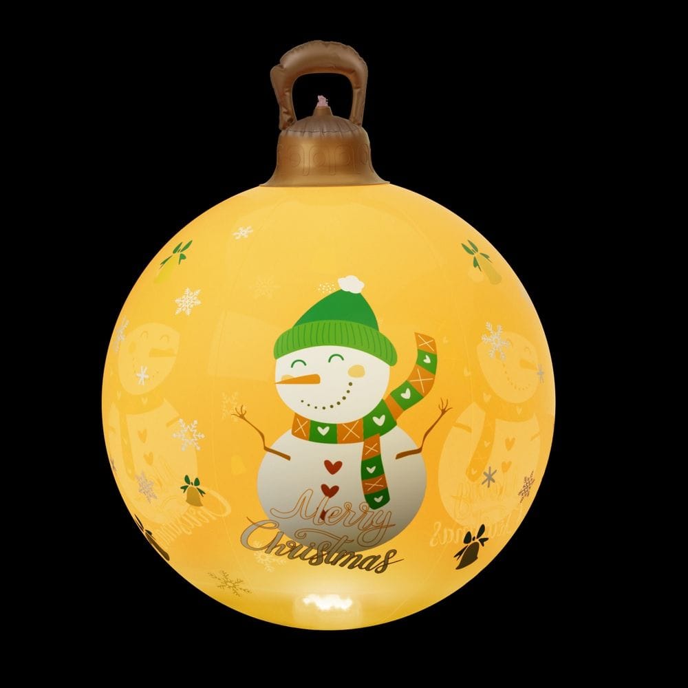 Jingle Jollys Occasions > Christmas > Christmas Decorations Jingle Jollys Christmas Inflatable Ball 60cm Led Illuminated Snowman Xmas Decor