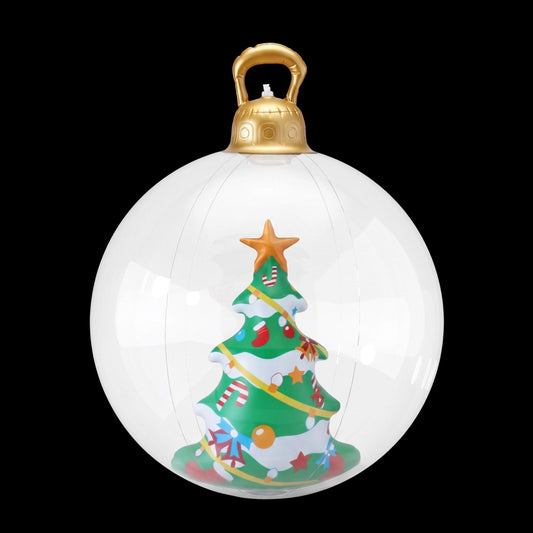 Jingle Jollys Occasions > Christmas > Christmas Decorations Jingle Jollys Christmas Inflatable Ball 60cm Tree Decoration Giant Bauble Clear
