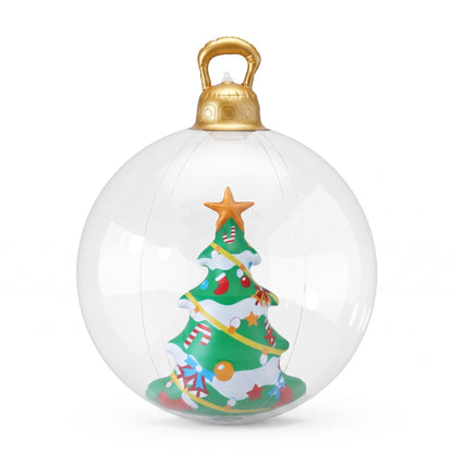 Jingle Jollys Occasions > Christmas > Christmas Decorations Jingle Jollys Christmas Inflatable Ball 60cm Tree Decoration Giant Bauble Clear