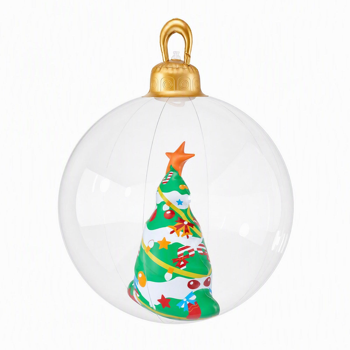 Jingle Jollys Occasions > Christmas > Christmas Decorations Jingle Jollys Christmas Inflatable Ball 60cm Tree Decoration Giant Bauble Clear