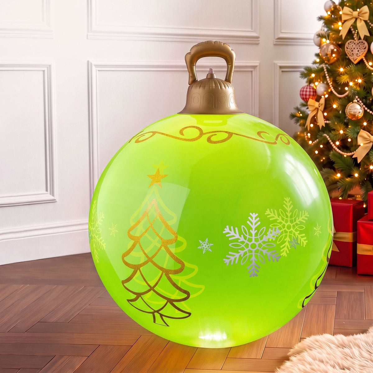 Jingle Jollys Occasions > Christmas > Christmas Decorations Jingle Jollys Christmas Inflatable Ball 60cm Led Illuminated Xmas Decoration