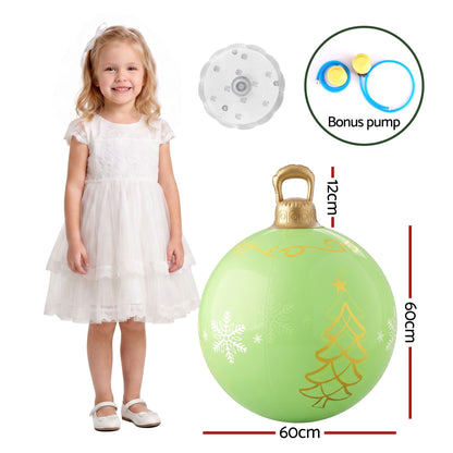 Jingle Jollys Occasions > Christmas > Christmas Decorations Jingle Jollys Christmas Inflatable Ball 60cm Led Illuminated Xmas Decoration