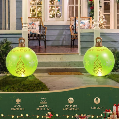 Jingle Jollys Occasions > Christmas > Christmas Decorations Jingle Jollys Christmas Inflatable Ball 60cm Led Illuminated Xmas Decoration