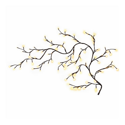 Jingle Jollys Christmas Willow Vine Lights Branch LED Fairy DIY Wall Decor 1.8m Warm White
